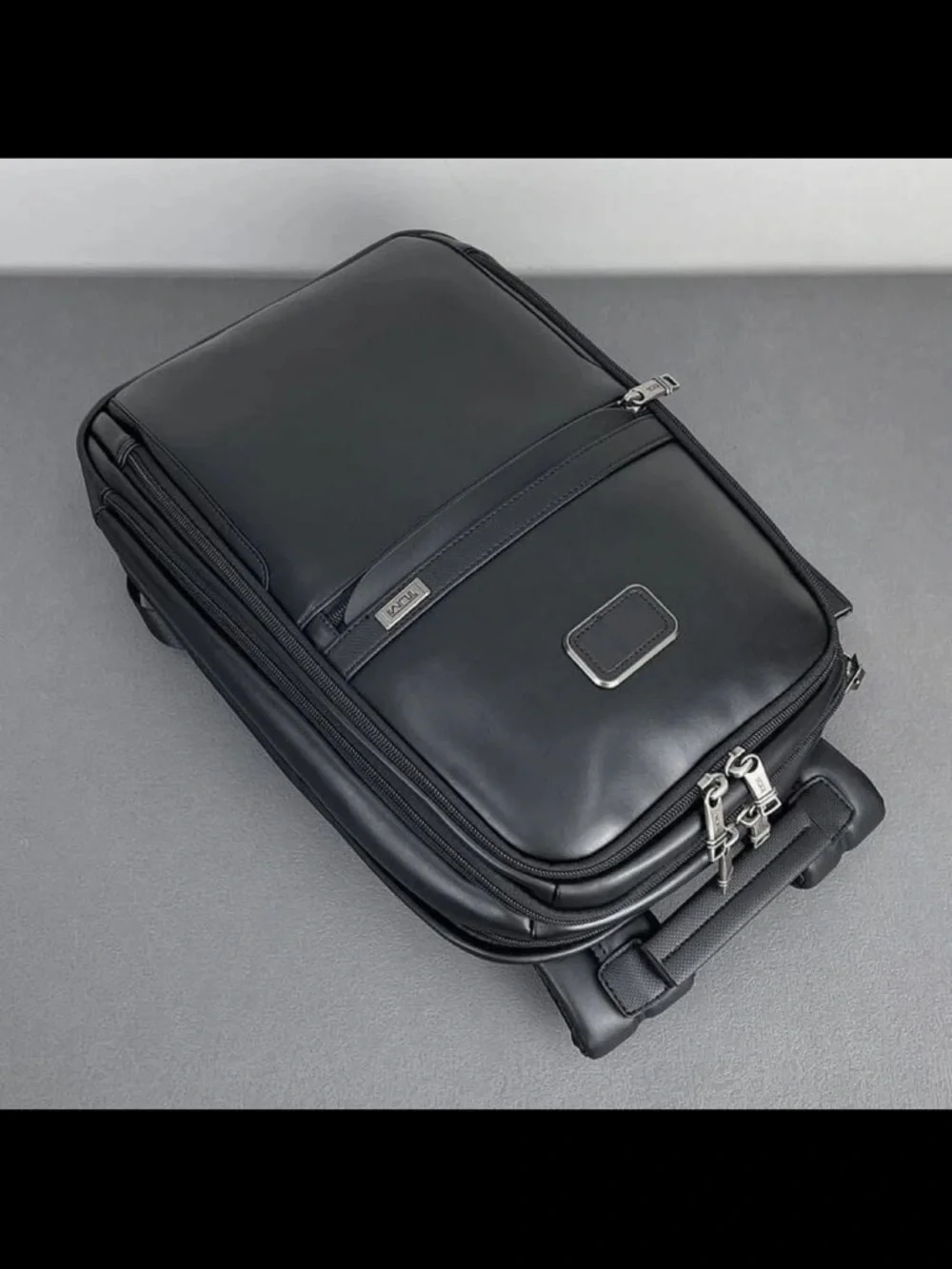 Tumi Black Leather Business Backpack for Men Brand New with tags